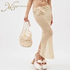 slim crochet two piece set